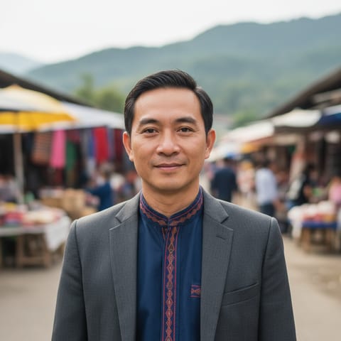 AI-generated illustration representing the Mien people