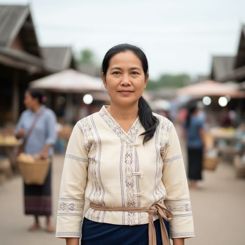 AI-generated illustration representing the Phu Thai people