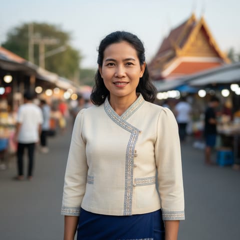 AI-generated illustration representing the Northern Khmer people