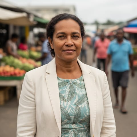 AI-generated illustration representing the Bislama Creoles people