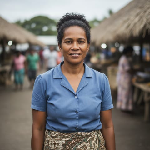 AI-generated illustration representing the Gilbertese people