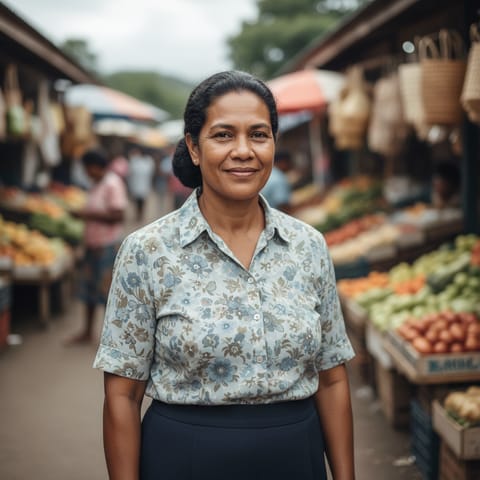 Ilustração gerada por IA representando o povo Samoans