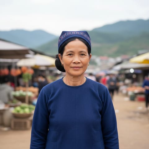 AI-generated illustration representing the Akha people