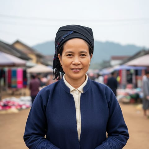 AI-generated illustration representing the Black Tai people