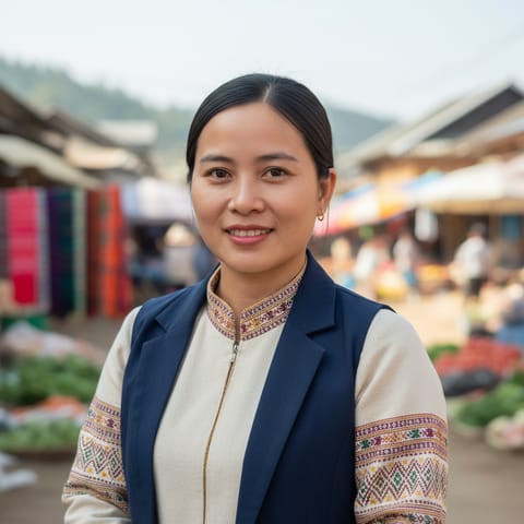 AI-generated illustration representing the Bunong people