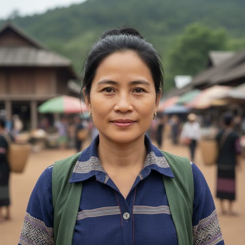 AI-generated illustration representing the Halang people