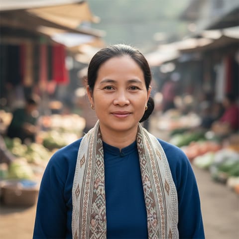 AI-generated illustration representing the Jeh people
