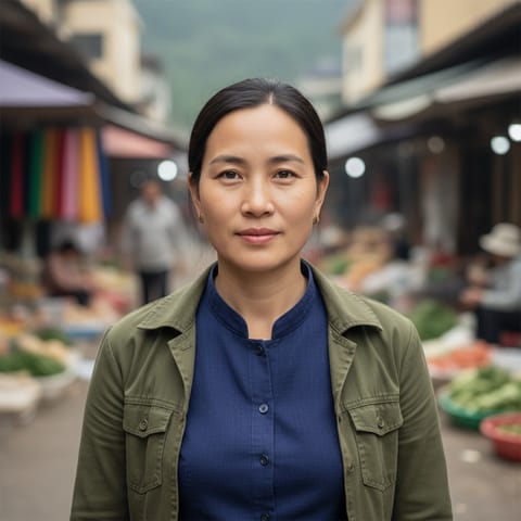 AI-generated illustration representing the Khao people