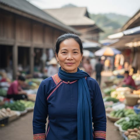 AI-generated illustration representing the Lahu people