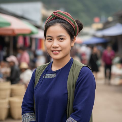 AI-generated illustration representing the Pacoh people