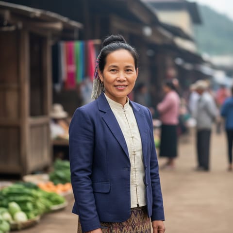 AI-generated illustration representing the Phula people