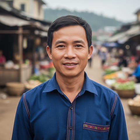 AI-generated illustration representing the Trieng people