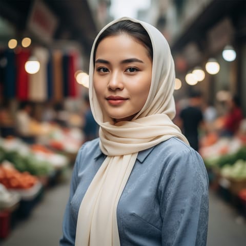 AI-generated illustration representing the Western Chams people