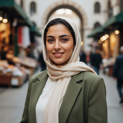 AI-generated illustration representing the Algerian Arabs people
