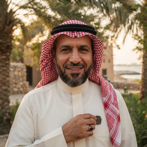 AI-generated illustration representing the Bahraini Shia Arabs people
