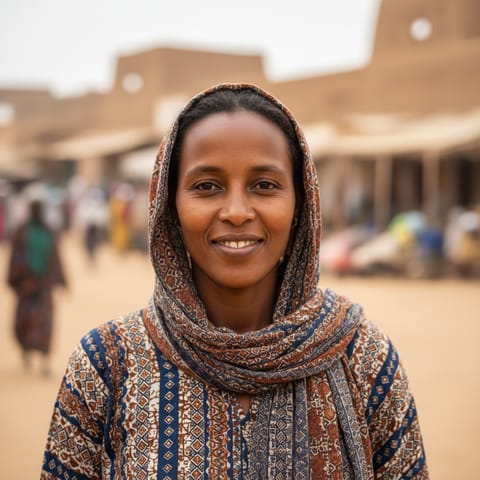 AI-generated illustration representing the Buduma people