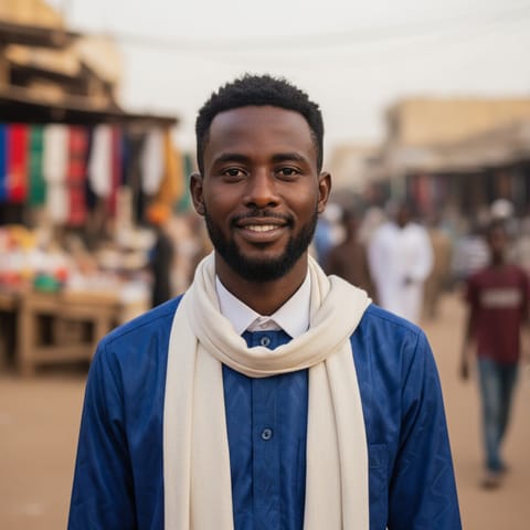 AI-generated illustration representing the Hausa people