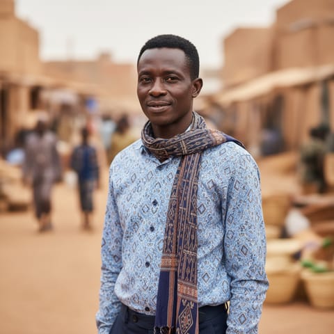 AI-generated illustration representing the Nguete people