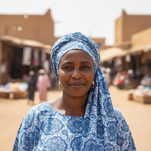 AI-generated illustration representing the Yerwa Kanuri people