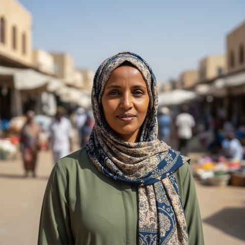 AI-generated illustration representing the Somalis people