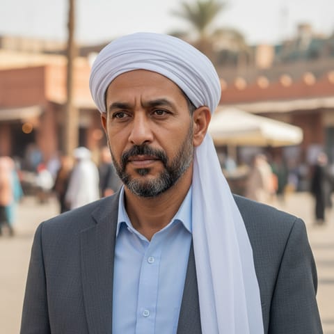 AI-generated illustration representing the Saidi Arabs people