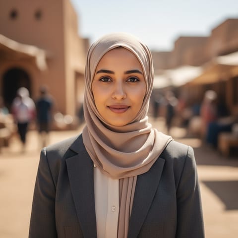 AI-generated illustration representing the Hadrami Arabs people