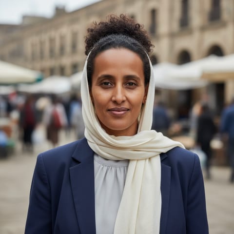 AI-generated illustration representing the Tigrai/Tigrinya people