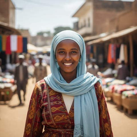 Illustration générée par IA représentant le peuple Beni Shangul