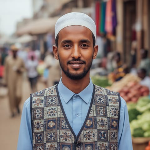 AI-generated illustration representing the Somalis people