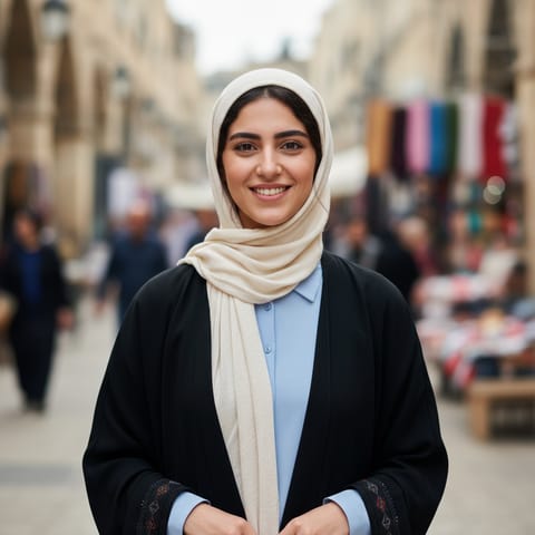 AI-generated illustration representing the Palestinian Arabs people