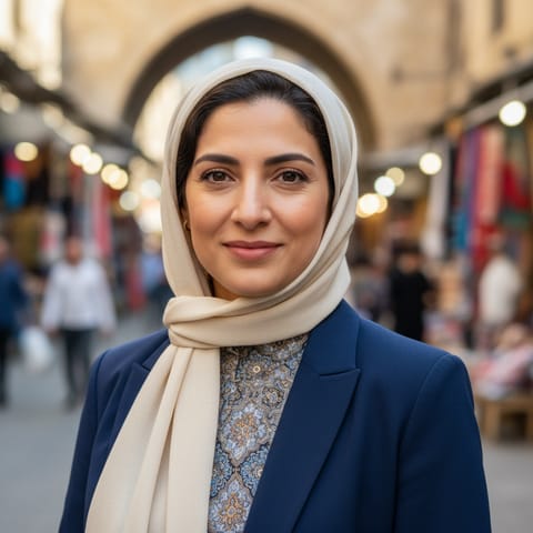 AI-generated illustration representing the Persian Jews people