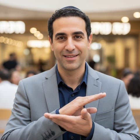 AI-generated illustration representing the Deaf Israelis people