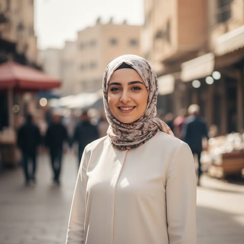 AI-generated illustration representing the Deaf Jordanians people