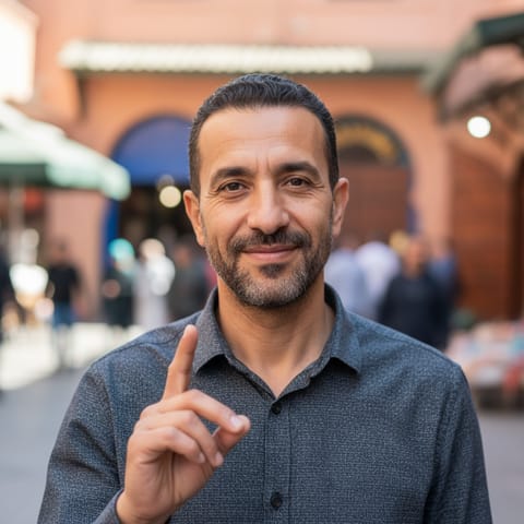 رسم توضيحي مُولَّد بالذكاء الاصطناعي يمثّل شعب Deaf Moroccans
