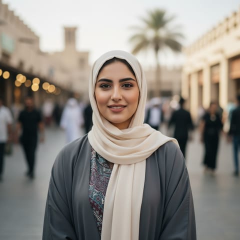 AI-generated illustration representing the Uyghurs people