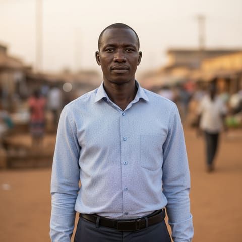 رسم توضيحي مُولَّد بالذكاء الاصطناعي يمثّل شعب Northeastern Dinka