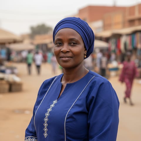 AI-generated illustration representing the Kanuri people