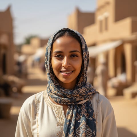 AI-generated illustration representing the Kenzi Nubians people