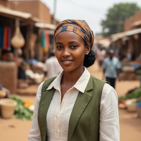 AI-generated illustration representing the Lango people