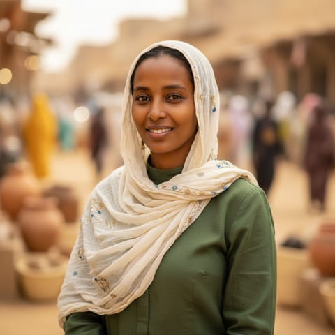 AI-generated illustration representing the Shukria people