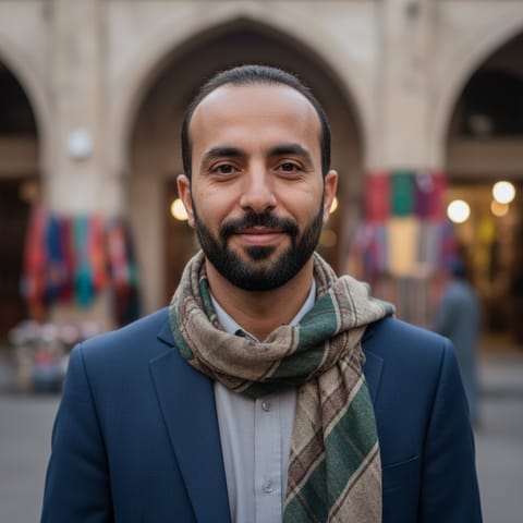 AI-generated illustration representing the Iraqi Arabs people