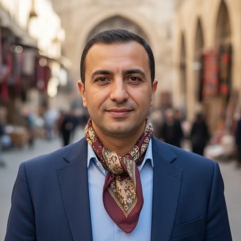 AI-generated illustration representing the Middle-Eastern Turkoman people