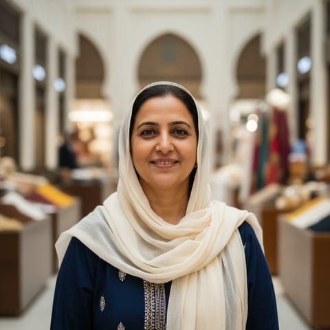 AI-generated illustration representing the Punjabis people