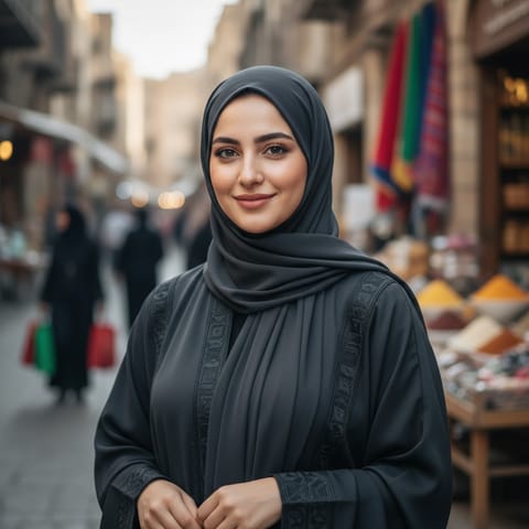 AI-generated illustration representing the Gulf Arabs people