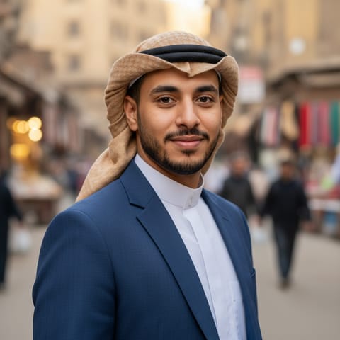 AI-generated illustration representing the Egyptian Arabs people