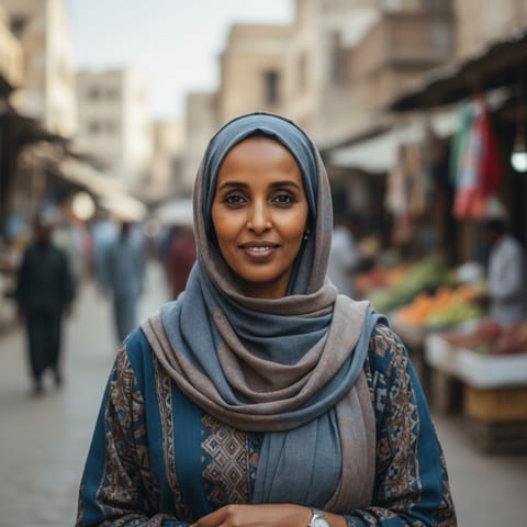 AI-generated illustration representing the Somalis people