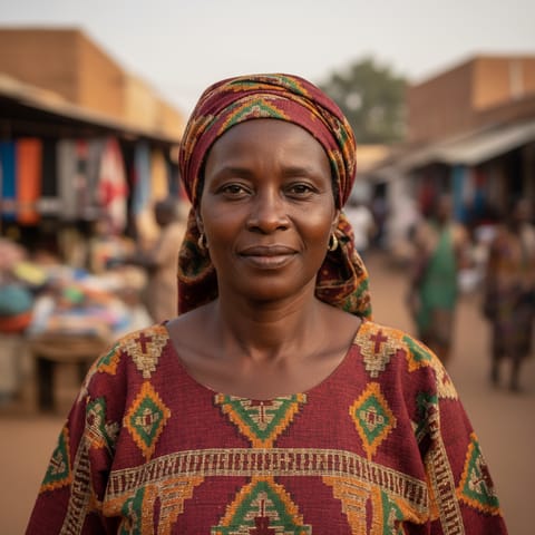 AI-generated illustration representing the Birifor people