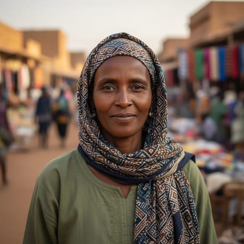 AI-generated illustration representing the Northeastern Fulbe people