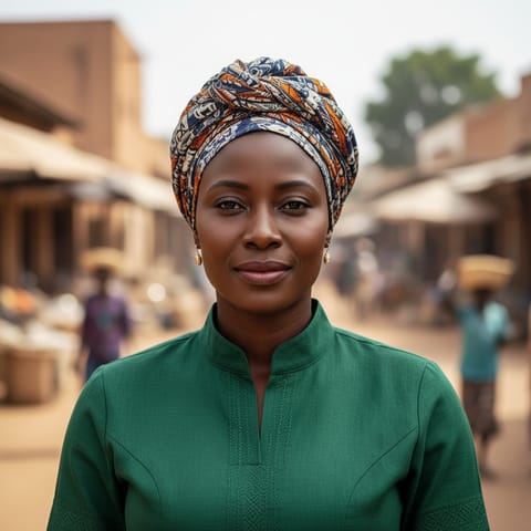 AI-generated illustration representing the Yoruba people