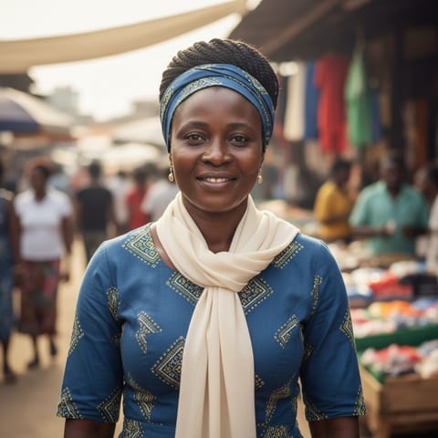 AI-generated illustration representing the Bakole people